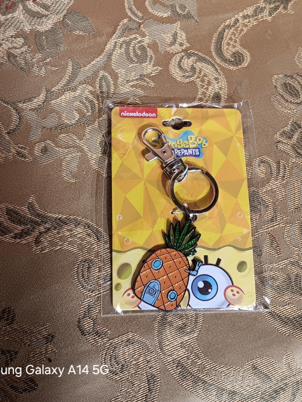 Nickelodeon SpongeBob Pineapple Keychain - Orange & Green
